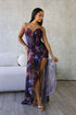 Izmir Mesh Print Maxi Dress